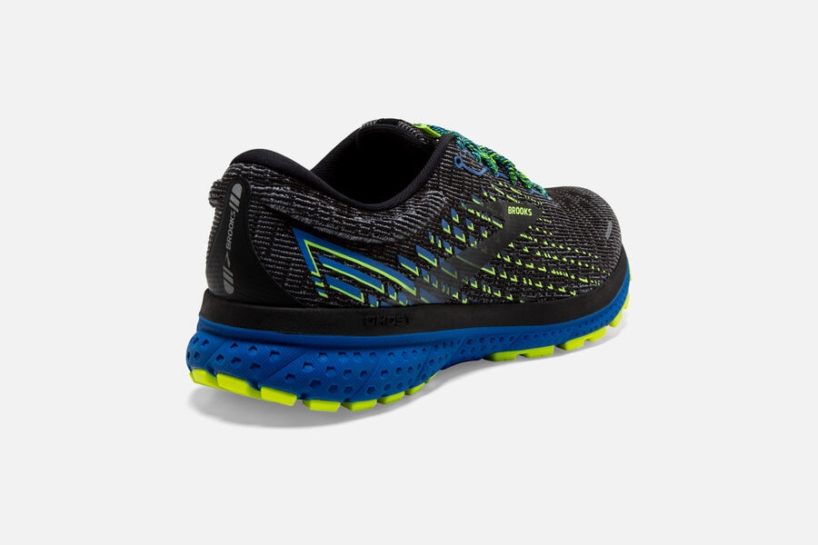 Brooks Running Shoes - Ghost 13 Road Mens - Black/Blue - XIV-163850